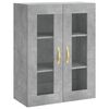 vidaXL Skř&iacute;ň highboard betonově &scaron;ed&aacute; 69,5x34x180 cm kompozitn&iacute; dřevo