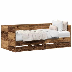 vidaXL Daybed se z&aacute;suvkou Star&eacute; dřevo 100 x 200 cm Kompozitn&iacute; dřevo