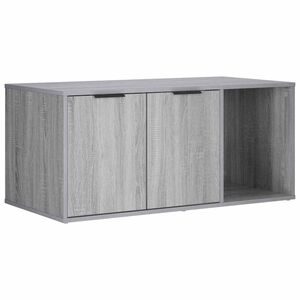 vidaXL N&aacute;bytek pro kočič&iacute; přepravku &Scaron;ed&yacute; Sonoma 100 x 49 x 45 cm