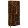 vidaXL Skříň highboard kouřový dub 69,5 x 34 x 180 cm kompozitní dřevo