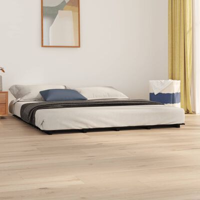vidaXL Rám postele černý 180 x 200 cm masivní borové dřevo