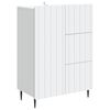 vidaXL Serv&iacute;rovac&iacute; skř&iacute;ň B&iacute;l&aacute; 66 x 34,5 x 91,5 cm Kompozitn&iacute; dřevo