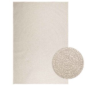 vidaXL Koberec ZIZUR kr&eacute;mov&aacute; 160x230cm jutov&yacute; vzhled interi&eacute;r exteri&eacute;r