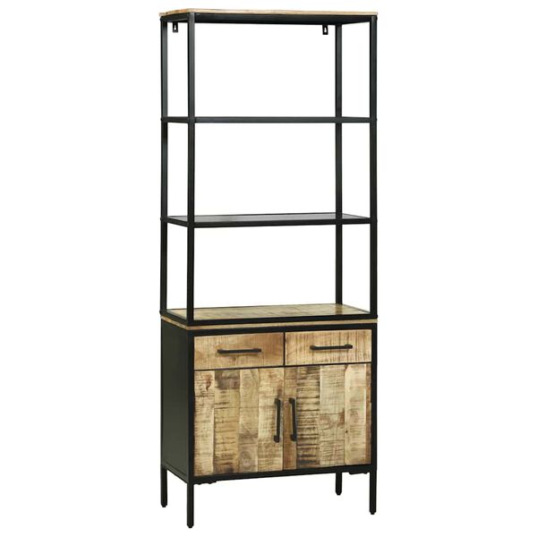 vidaXL Vysok&yacute; bufet Hněd&aacute; 70 x 35 x 180 cm Masivn&iacute; mangov&eacute; dřevo