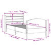 vidaXL Postel bez matrace 100 x 200 cm masivn&iacute; borovice