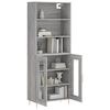 vidaXL Skř&iacute;ň highboard &scaron;ed&aacute; sonoma 69,5 x 34 x 180 cm kompozitn&iacute; dřevo
