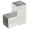 vidaXL Tr&aacute;mov&aacute; spojka ve tvaru L pozinkovan&yacute; kov 101 x 101 mm