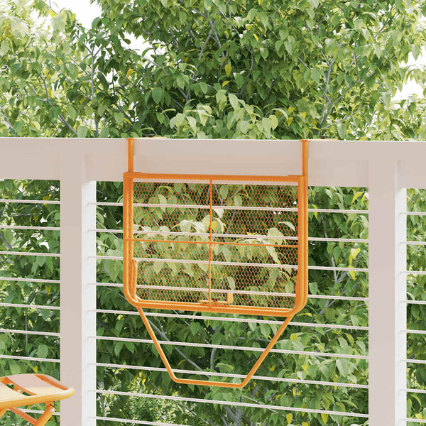 vidaXL Balkonov&yacute; stolek žlut&yacute; 60 x 40 cm ocel