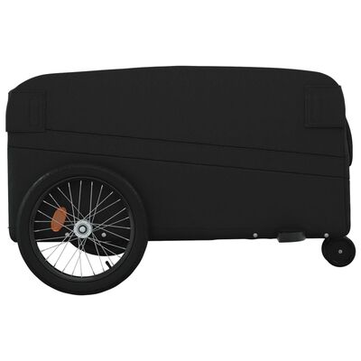 vidaXL Vozík za kolo černý 45 kg železo