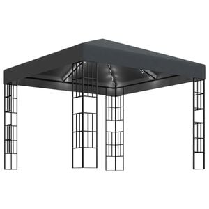 vidaXL Alt&aacute;n se světeln&yacute;mi LED řetězy 3 x 3 m antracitov&yacute;