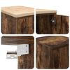 vidaXL Gar&aacute;žov&eacute; skř&iacute;ně 2 ks kouřov&yacute; dub kompozitn&iacute; dřevo