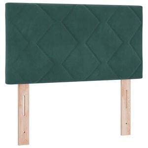 vidaXL Čelo postele Tmavě zelen&aacute; 80 cm samet