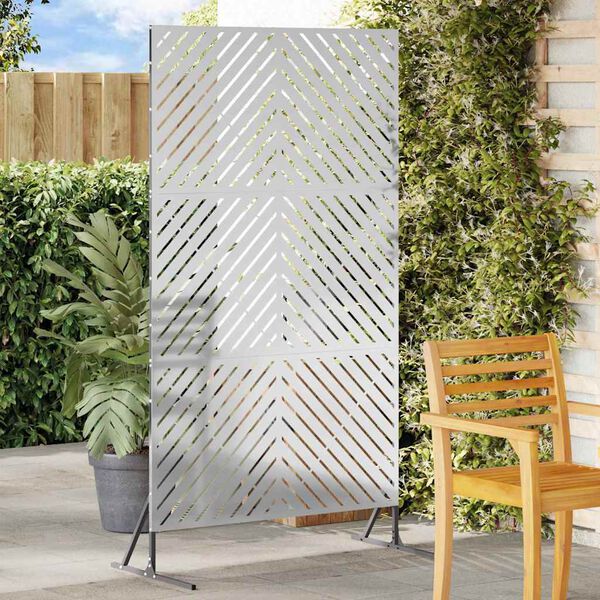 vidaXL Obrazovka pro soukromí Šedá 100 x 50 x 180 cm Ocel