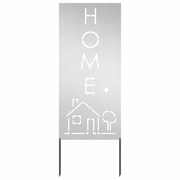 vidaXL Soukrom&iacute; na zahradě Řezac&iacute; Stř&iacute;brn&aacute; 50 x 140 cm Nerezov&aacute; ocel