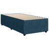 vidaXL Box spring postel s matrac&iacute; modr&aacute; 90 x 200 cm samet