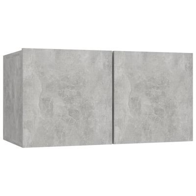 vidaXL Závěsná TV skříňka betonově šedá 60 x 30 x 30 cm