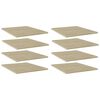 vidaXL Př&iacute;davn&eacute; police 8 ks dub sonoma 40 x 50 x 1,5 cm dřevotř&iacute;ska