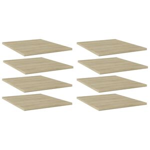 vidaXL Př&iacute;davn&eacute; police 8 ks dub sonoma 40 x 50 x 1,5 cm dřevotř&iacute;ska