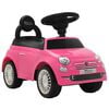 vidaXL Dětsk&eacute; aut&iacute;čko Fiat 500 růžov&eacute;