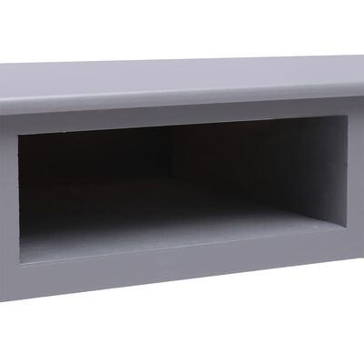 vidaXL Psací stůl šedý 108 x 45 x 76 cm masivní pavlovnie