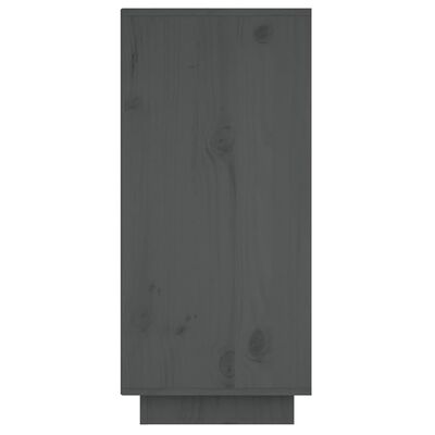 vidaXL Příborník šedý 60 x 34 x 75 cm masivní borové dřevo