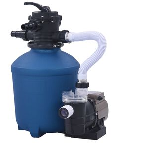 vidaXL P&iacute;skov&eacute; filtračn&iacute; čerpadlo s časovačem 530 W 10 980 l/h