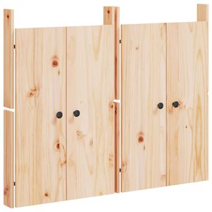 vidaXL Dv&iacute;řka do venkovn&iacute; kuchyně MEPPEL 2 ks 50x9x82 cm masivn&iacute; borov&eacute; dřevo
