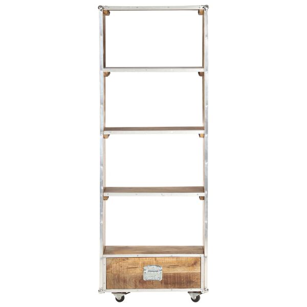 vidaXL Knihovna 56 x 28 x 163 cm masivn&iacute; hrub&eacute; mangovn&iacute;kov&eacute; dřevo