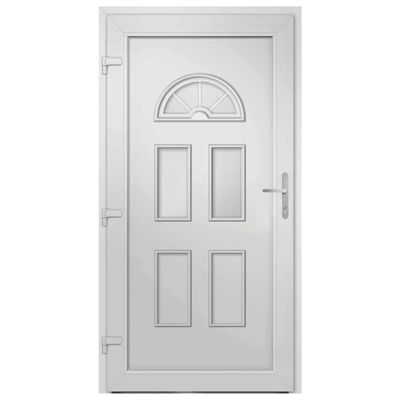 vidaXL Vchodové dveře bílé 88 x 190 cm PVC