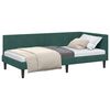 vidaXL Rohov&yacute; r&aacute;m postele s čelo Tmavě zelen&aacute; 100 cm x 200 cm samet