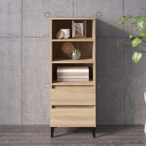 vidaXL Skř&iacute;ň highboard dub sonoma 40 x 36 x 110 cm kompozitn&iacute; dřevo