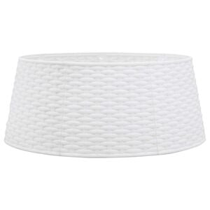 vidaXL Kryt na stojan v&aacute;nočn&iacute;ho stromku b&iacute;l&yacute; &Oslash; 56 x 23 cm plast