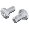 vidaXL Z&aacute;mkov&yacute; &scaron;roub Jednobarevn&yacute; 2 ks Stř&iacute;brn&aacute; M6 x 12 mm Ocel