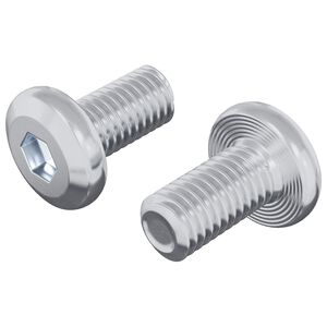 vidaXL Z&aacute;mkov&yacute; &scaron;roub Jednobarevn&yacute; 2 ks Stř&iacute;brn&aacute; M6 x 12 mm Ocel