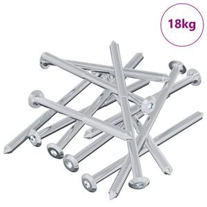 vidaXL &Scaron;roub 1000 pcs Stř&iacute;brn&aacute; M6 x 100 mm Ocel