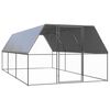 vidaXL Venkovn&iacute; klec pro kuřata 3x6x2 m pozinkovan&aacute; ocel