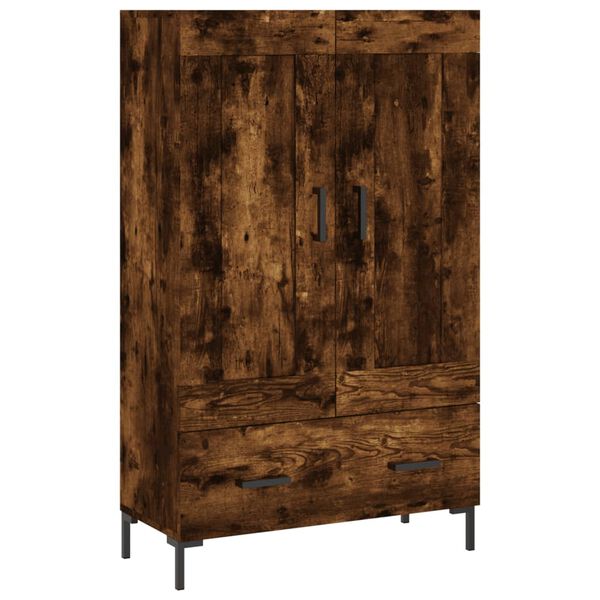 vidaXL Skř&iacute;ň highboard kouřov&yacute; dub 69,5 x 31 x 115 cm kompozitn&iacute; dřevo