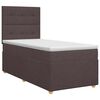 vidaXL Postel boxspring s matrac&iacute; Tmavě hněd&aacute; 90 x 190 cm Textil