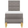 vidaXL Postel s boxspringem s matrac&iacute; s čelo Taupe 80 x 200 cm textil