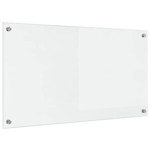 vidaXL Kuchyňská zástěna Transparentní 90 x 50 cm tvrzené sklo