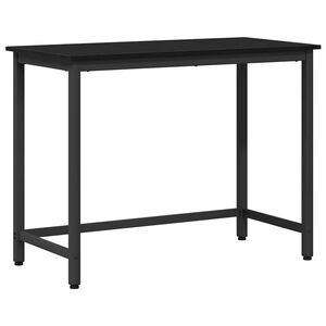 vidaXL stůl Čern&yacute; dub 80 x 50 x 76,5 cm Inžen&yacute;rsk&eacute; dřevo a ocel
