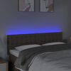 vidaXL Čelo postele s LED taupe 144x5x78/88 cm textil