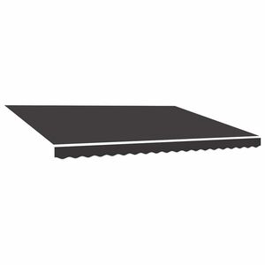 vidaXL N&aacute;hradn&iacute; plachta na mark&yacute;zu antracitov&aacute; 400 x 350 cm polyesterov&aacute;