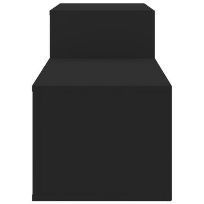 vidaXL Botník černý 150 x 35 x 45 cm kompozitní dřevo
