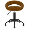 vidaXL Otočn&aacute; kancel&aacute;řsk&aacute; židle hněd&aacute; samet