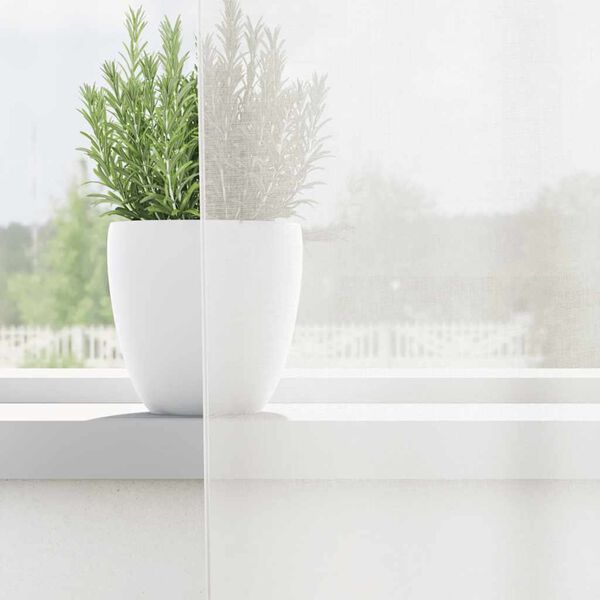 vidaXL Vo&aacute;lov&eacute; z&aacute;věsy s poutky 2 ks b&iacute;l&eacute; 140x175 cm