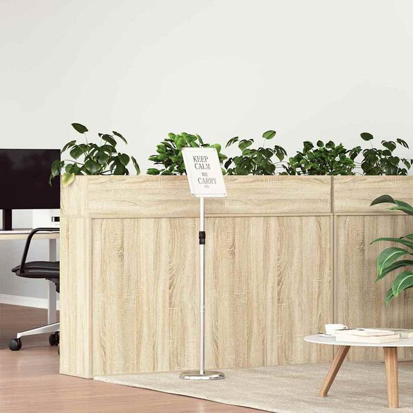 vidaXL St&aacute;nky pro veletrhy Stř&iacute;brn&aacute; 25 x 25 x 125 cm Hlin&iacute;k