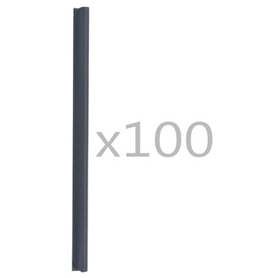vidaXL 100 ks klipy na panelovou stínicí pásku PVC antracitové