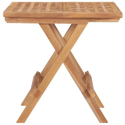 vidaXL Skládací zahradní stolek 50 x 50 x 50 cm masivní teakové dřevo