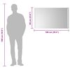 vidaXL Koupelnov&eacute; zrcadlo s LED osvětlen&iacute;m 100x60 cm